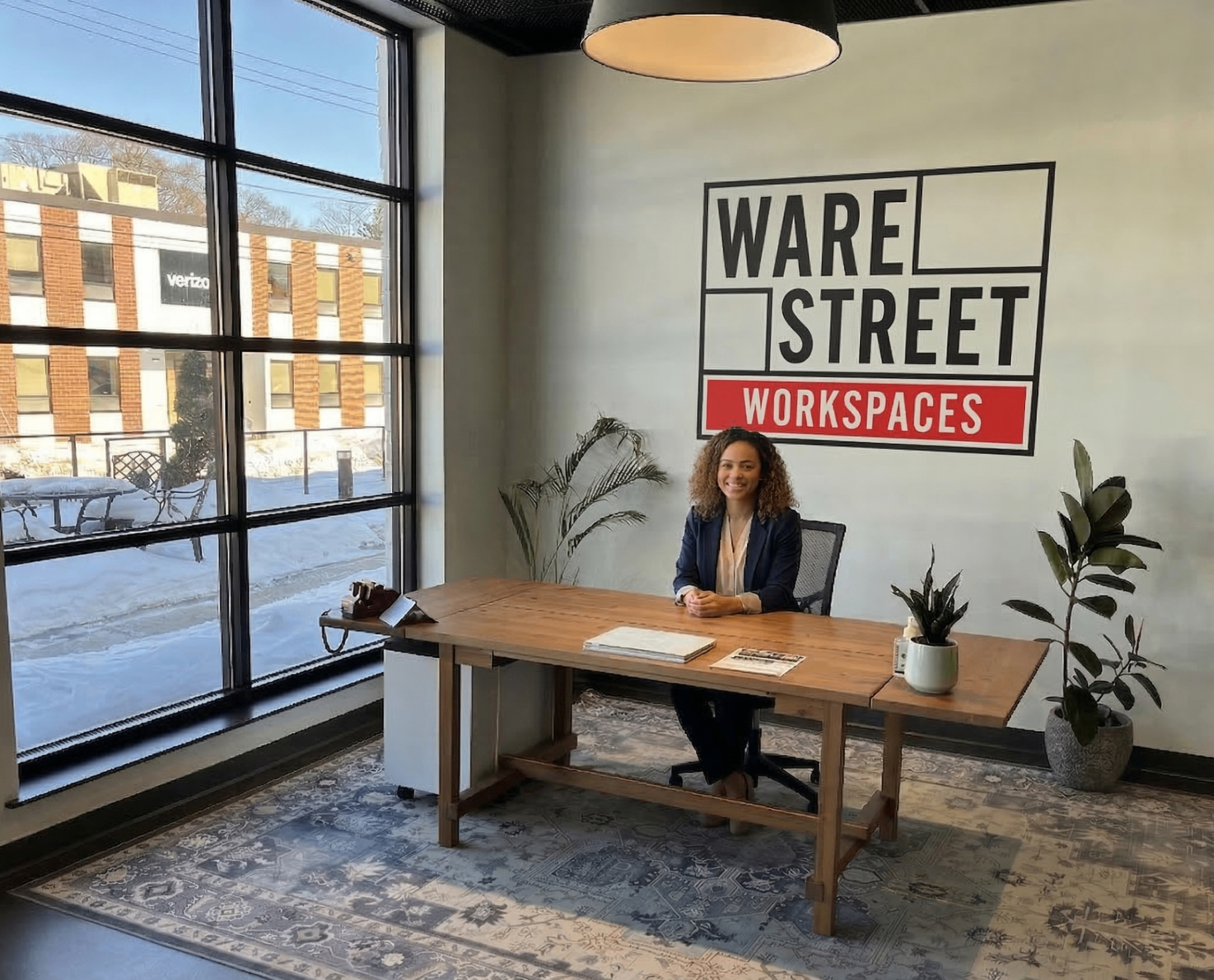 Reception area at Ware Street Workspaces
